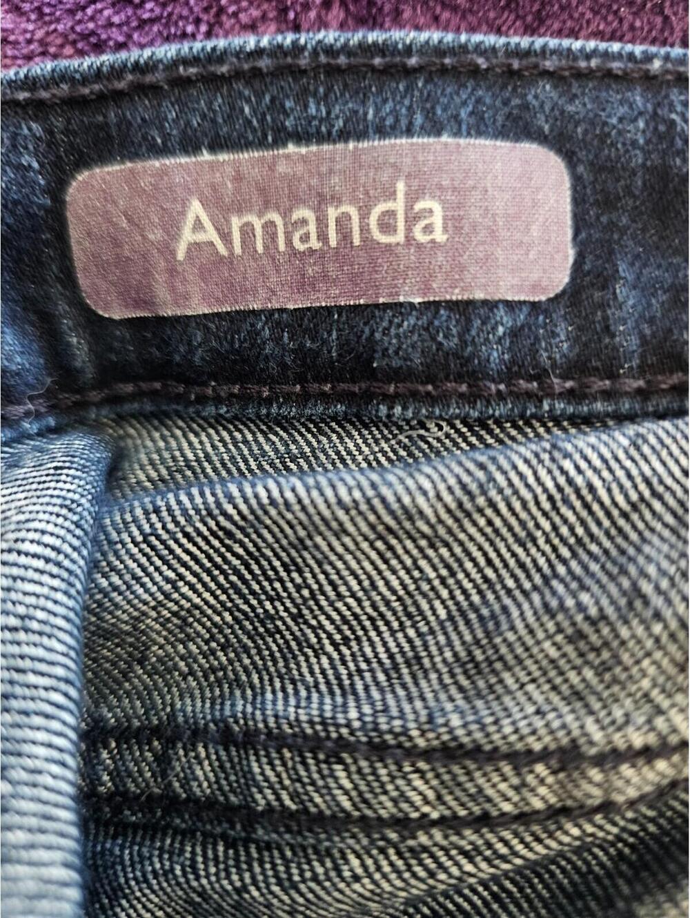 Women's Gloria Vanderbilt Amanda Denim Jeans Pants Blue Sz 8 Petite Straight Leg - Picture 3 of 15